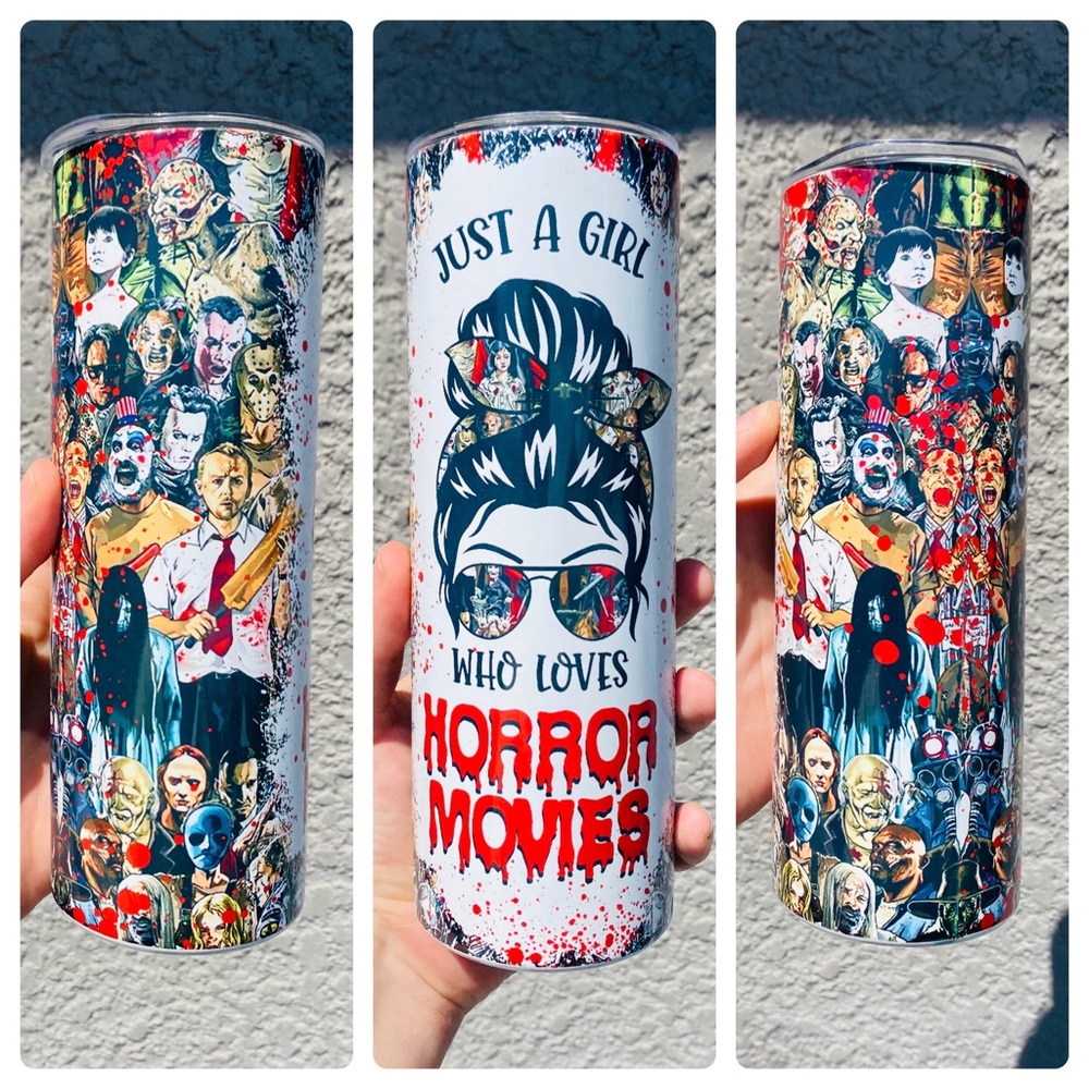 Horror Movie Themed Tumbler